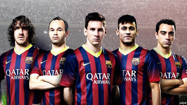 من أنت من لاعبي نادي برشلونة ؟ 